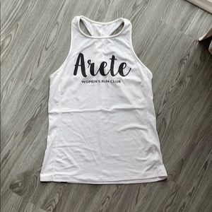 Rabbit Arete running tank size medium white